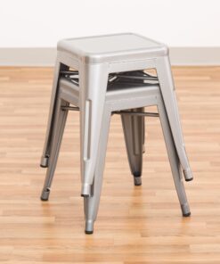 Norwood Commercial Furniture Tolix Style Metal Industrial Stack Stool, Red, NOR-IAH3021-RD-SO (Pack of 2) 18" 9 817WIm poL