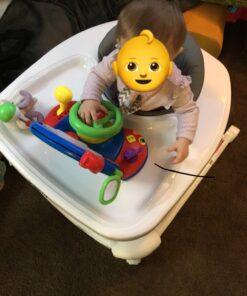 Joovy Spoon Baby Walker & Activity Center Featuring Three Adjustable Heights, Tough Luggage Grade Seat Material, and 30 lb Weight Capacity - JPMA Safety Certified (Charcoal) Charcoal 46 817WXOPqd7L 1