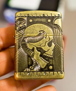 Zippo Skull Lighters Antique Brass 41 817XMINKtQL