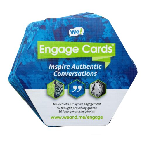 We! Engage Cards Icebreaker Quotes - Talking Point Cards for Trust Building Games, Team Building Activities, Conversation Starters for Meetings, Ice Breaker Games for Work & Relationships (56 Cards) We! Engage Cards