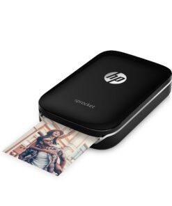 HP Sprocket Portable Color Photo Printer, Print Social Media Photos on 2x3" Sticky-Backed Paper - Black (X7N08A) 57 817b3A5jz6L