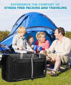 Bago Large Duffel Bags for Traveling - 40L 60L 80L 100L 120L 140L Spacious Duffle Bag for Travel with Shoe Compartment for Men Women | Durable, Foldable & Lightweight | Explore the World in Style Black 31 817c9RpQYuL