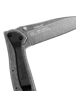 Kershaw Leek BlackWash Folding Pocketknife, 3" 14C28N Stainless Steel Blade, Assisted Opening Folding EDC 41 817doo9VrPL