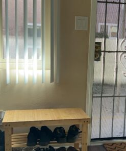 SONGMICS Shoe Rack Bench, 3-Tier Bamboo Shoe Storage Organizer, 11.3 x 27.6 x 17.8 Inches, Natural ULBS04N 30 817e0DMxtL