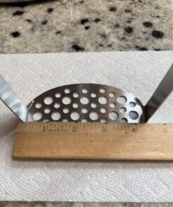 KUKPO High Quality Stainless Steel Potato Masher with Broad and Ergonomic Horizontal Handle – Fine-grid Mashing Plate for Smooth Mashed Potatoes, Vegetables and Fruits 19 817erjLGFvL