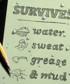 Rite In The Rain Weatherproof Top Spiral Notebook, 4" x 6", Green Cover, Universal Pattern, 3 Pack (No. 946-3) 13 817gGYN6YGL