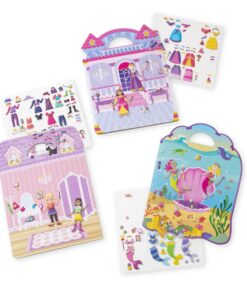 Melissa & Doug Puffy Sticker Activity Books Set: Dress-Up, Princess, Mermaid - 208 Reusable Stickers - Dress Up Doll Stickers, Restickable Puffy Sticker Books For Kids Ages 4+- FSC-Certified Materials 14 817gMkK14L