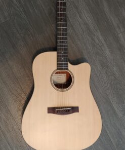 Donner Acoustic Guitar Kit for Beginner Adult Teen Full Size Cutaway Acustica Guitarra Starter Bundle Set with Bag Strap Tuner Capo Pickguard Pick, Right Hand 41 Inch Natural, DAG-1C/DAD-110C 48 817ggPe0vsL