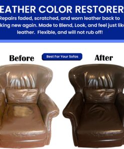 Leather Hero Leather Color Restorer & Applicator- Repair, Recolor, Renew Leather & Vinyl Sofa, Purse, Shoes, Auto Car Seats, Couch-4oz (Medium Brown) Medium Brown 28 817hpqnZ4L
