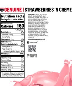 Muscle Milk Genuine Protein Shake, Strawberries 'N Crème, 25g Protein, 14 Fl Oz, 12 Pack 16 817iLYVpXdL