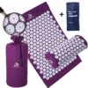 Acupressure Mat and Pillow Set with Hot/Cold Gel Pack - FSA/HSA Eligible Acupuncture Mat for Back/Neck Pain Relief, Head Pain, Sciatica, Aches at Pressure Points - Natural Sleeping Aid by DoSensePro Purple 53 817iWT2yMML
