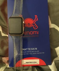 Skinomi Matte Screen Protector Compatible with Apple Watch Series 1 (42mm)(6-Pack) Anti-Glare Matte Skin TPU Anti-Bubble Film 48 817kxABeZdL