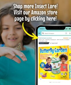 Painted Lady Butterfly Kit - Habitat, STEM Journal, & Voucher for Chrysalis Log & Caterpillars - Grow Your Own Butterfly Kit 39 817l8GcDezL