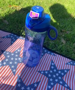 Pogo BPA-Free Tritan Plastic Water Bottle with Chug Lid, 18 Oz, Blue 18oz 26 817n1LrVLqL
