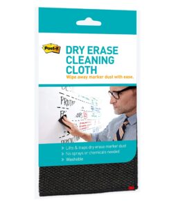 Post-it 3M Post-It Dry Erase Cleaning Cloth (MMMDEFCLOTH), 10 5/8" x 10 5/8", Grey,white 14 817nomt6ZyL
