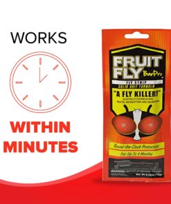 Fruit Fly BarPro – 4 Month Protection Against Flies, Cockroaches & Other Pests. Fly Traps for Indoors/Outdoor. Better Than Mosquito Zapper 1 Pack 21 817oQnzw4oL