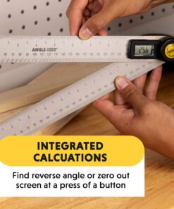 General Tools Digital Angle Finder Ruler #823 - 10" H - Stainless Steel Measurement Tool 10-Inch 14 817qbCdngWL