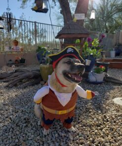 NACOCO Pet Dog Costume Pirates of The Caribbean Style (Large) L Brown 31 817sU3iWwdL
