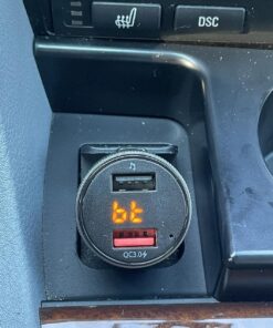 IMDEN Bluetooth 5.0 FM Transmitter for Car, 3.0 Wireless Bluetooth FM Radio Adapter Music Player FM Transmitter/Car Kit with Hands-Free Calling and 2 USB Ports Charger Support USB Drive 50 817t85tBsxL