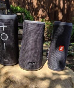 Tribit StormBox Bluetooth Speaker - 24W Portable , 360° Full Surround Sound, Enhanced Bass, Wireless Dual Pairing, IPX7 Waterproof, 20-Hour Playtime, 66ft Bluetooth Range Outdoor Speaker black 31 817uIpo6P8L