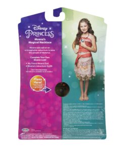 Disney Princess Disney Moana Necklace Light Up Magical Seashell Heart of Te Fiti 36 817vf3Jc2CL