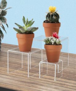Clear Acrylic Riser Set of 3 (3-Inch, 4-Inch, 5-Inch) 27 817vxTHaUCL