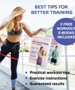 Exercise Bands Resistant Band Workout Excercise Bands for Booty Building with 2 Workout E-Books for Strength Training and Physical Therapy - Fitness Loops for Hips and Leg 5 set blue 23 817wXf9yMLL