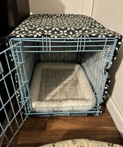 MidWest Homes for Pets Bolster Fleece Pet Bed for Dog And Cats 24L-Inch White w/ Comfortable Bolster | Ideal for Small Dog Breeds & Fits a 24-Inch Dog Crate | Machine Wash & Dry | 1-Year Warranty 36 817wxhwt63L