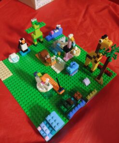 LEGO Classic Green Baseplate 2304 Supplement for Building, Playing, and Displaying Creations, 10in x 10in, Large Building Base Accessory for Kids and Adults (1 Piece) 50 817xeJW5X6L