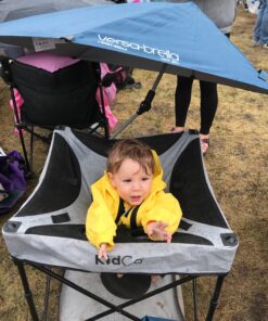 KidCo GoPod Adjustable Height Travel Baby Activity Center - Standing Baby Activity Center with Cupholder and Travel Bag, Midnight 29 817xffaJLL