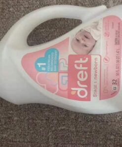 Dreft Stage 1: Newborn Hypoallergenic Baby Laundry Detergent Liquid Soap (HE), Natural for Baby, Newborn, or Infant, 46 Fl Oz (Pack of 2) 51 817xzC3hehL