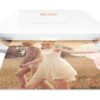 HP Sprocket Plus Instant Color Photo Printer, Print 30% Larger Photos on 2.3x3.4 Sticky-Backed Paper – White (2FR85A) Plus White 42 817yt5OwacL