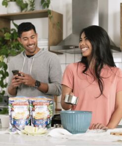 Keto Pancake & Waffle Mix by Birch Benders, High Protein, Gluten-free, Made with Almond, Just Add Water, 10 oz (Pack of 3) 10 Ounce (Pack of 3) 32 817zb173qxL