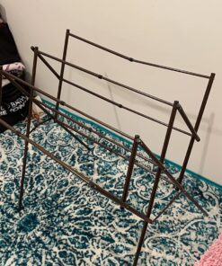 Household Essentials 5175 Collapsible Expandable Metal Clothes Drying Rack, Antique Bronze, STORAGE 24 8181DEm6yTL