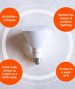 TCP Recessed Kitchen LED Light Bulbs, 65W Equivalent, Non-Dimmable, Soft White (6 Pack) Soft White - Non-Dimmable - 6-pack 20 8181Gs0GsZL