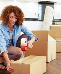 Scotch Sure Start Packing Tape, Clear, Holiday Wrapping Tape with Quiet Unwind and Easy Start, 1.88 in. x 54.6 yd., 8 Tape Rolls 19 8181KlbYB0L