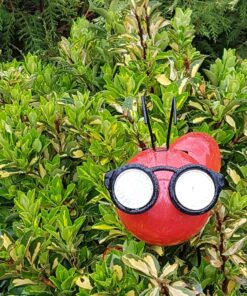 Smarty Gadgets - Metal Garden Art Decoration, Steel Red Ant Figurine with Solar Powered LED Lights for Yard, Patio, Lawn and Garden Decor and Ornament, Outdoor and Indoor Statue, 11" X 10" 30 8183lJuteBL