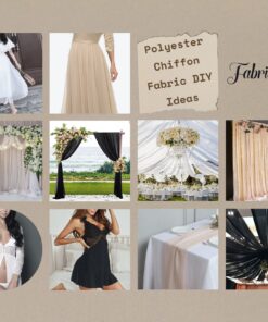 Chiffon Fabric - Lightweight - 60"W - Perfect for Venue Decorations & Apparel - 10 Yards (Ivory) 10 Yard Ivory 12 81841yBbHL