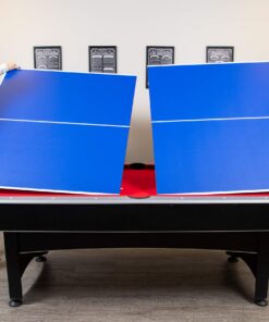 Hathaway Maverick 7-Foot Pool and Table Tennis Multi Game with Red Felt and Blue Table Tennis Surface. Includes Cues, Paddles and Balls 30 8185CLLRgpL