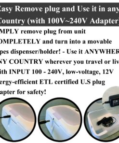 GOGO pure Baby Wipe Warmer and Dispenser, Advanced Features with 4 Bright Auto Off LED Ample Lights for Easy Nighttime Changes, Dual Heat for Baby's Comfort, Improved Design and Only at Amazon 30 8185X2M6AhL