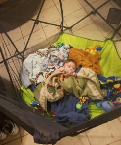 Summer Infant Pop ‘n Play Portable Playard, Green - Lightweight Play Pen for Indoor and Outdoor Use - Portable Playard with Fast, Easy and Compact Fold 55 8186726js4L