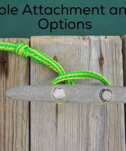 Skog Å Kust Premium PWC Dock Lines | 2-Pack Heavy Duty Braided Ropes, 1/2'' x 7ft & 14ft Lengths, with 316 Stainless Steel Clip 12mm (1/2 inch) dimeter rope 2-Pack: 7 & 14 ft Yellow & Green 17 8187EWUW73L
