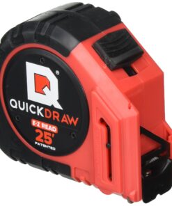QUICKDRAW PRO Easy-Read Self Marking 25' Foot Tape Measure - 1st Measuring Tape with a Built in Pencil - Contractor Grade Steel Tape - Power Locking Tape Ruler EASY READ - 25' Measuring Tape 11 8187LvvKRL