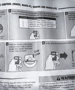 Chamberlain 956EV 3-button Garage Keychain Remote Control, 1 Pack 38 8188 NfcATL