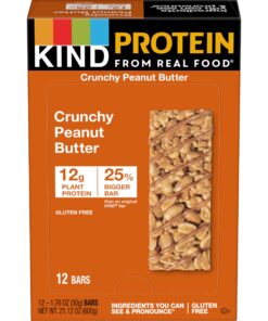 Alternative view of KIND Protein Bars, Crunchy Peanut Butter, Healthy Snacks, Gluten Free, 12g Protein, 12 Count 12 Count (Pack of 1)