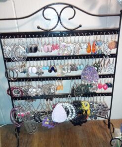 Mango Steam Jewelry Organizer for Hanging Earrings Black 40 818AtboEHdL