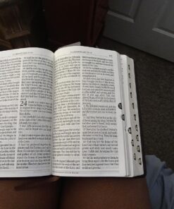 KJV Holy Bible, Giant Print Standard Size Faux Leather Red Letter Edition - Thumb Index & Ribbon Marker, King James Version, Dark Brown 58 818B6HySErL