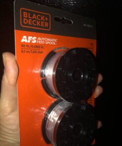 BLACK+DECKER Trimmer Line Replacement Spool, Autofeed 30 ft, 0.065-Inch, 2-Pack (AF-100-2) 17 818BCr371gL