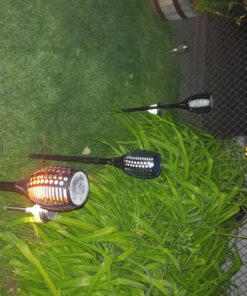 Aityvert Upgraded Larger Solar Torch Lights, Waterproof Outdoor Dancing Flames Lights, Flickering Flames Garden Lights, Landscape Decoration Pathway Patio Lights 43" 96 LED (4 Pack) Pack of 4 27 818Cs57XpQL