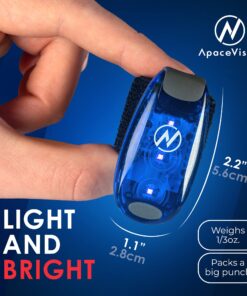 LED Safety Light (2 Pack) + Free Bonuses | Clip On Strobe/Running Lights for Runners, Dogs, Bike, Walking | The Best High Visibility Accessories for Your Reflective Gear, Bicycle etc Blue 21 818DdfMRg7L